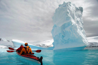 Kayaking in Antarctica