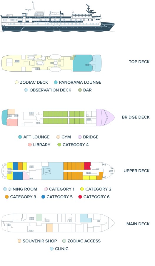 Cabin layout for Ocean Nova